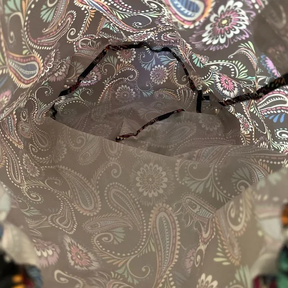 Vera Bradley Bandana Swirl BIG Laundry Bag Shoulder Strap Drawstring - Picture 7 of 13